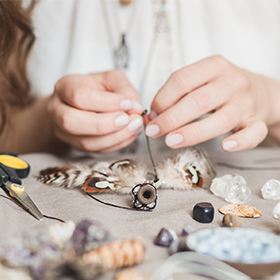 Making handmade gemstone jewelry
